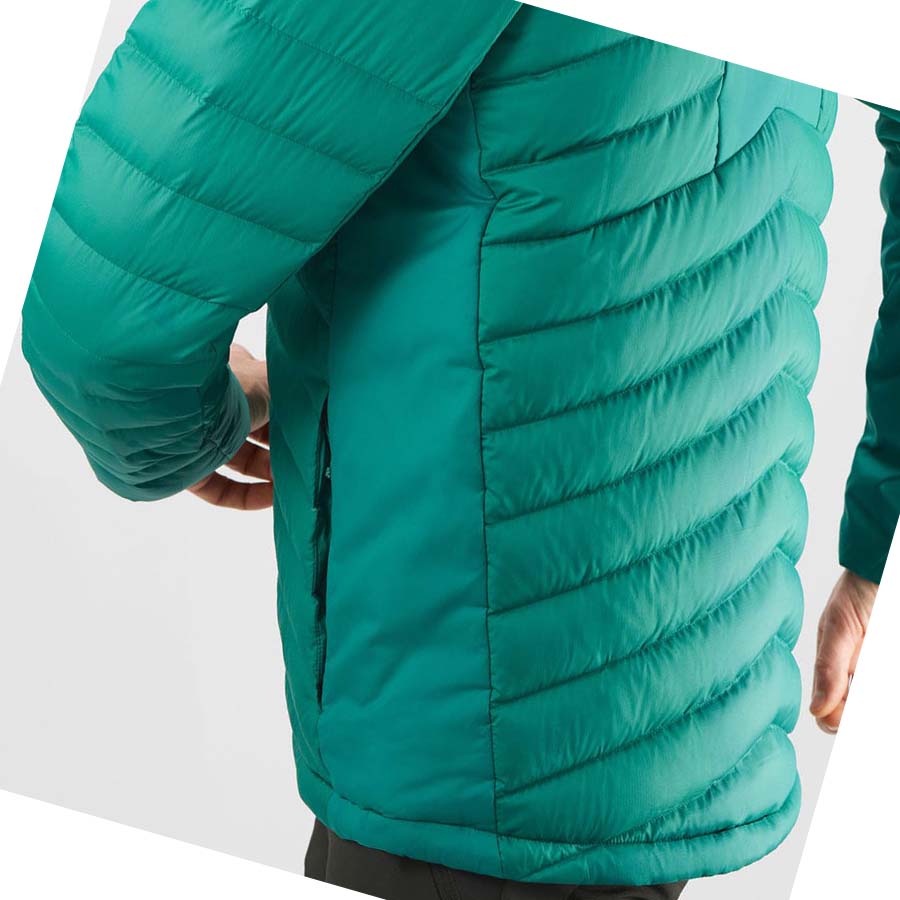 Salomon ESSENTIAL XWARM DOWN INSULATED Kabát Férfi Zöld | HU 2321NWY